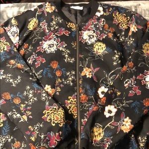 Floral Bomber Jacket